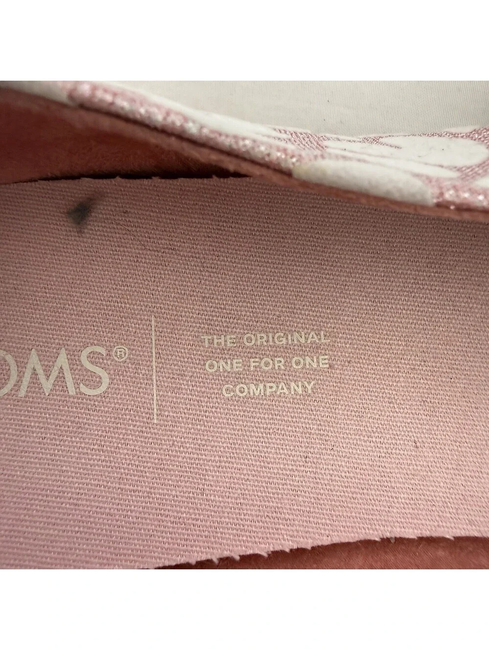 TOMS Alpargata Cheetah Print Flats Size 11 Pink Sparkly Slip-ons Sneakers
